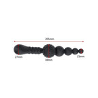 House of Dasein Double Ended Flexible Silicone Dildo Black House of Dasein