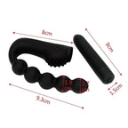 House of Dasein Anal Beads Vibrator 10 Speed Black House of Dasein