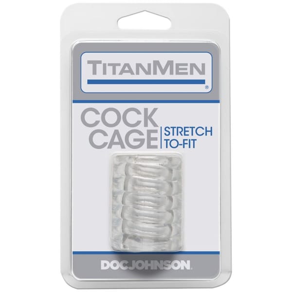 TitanMen Cock Cage Black Clear TitanMen