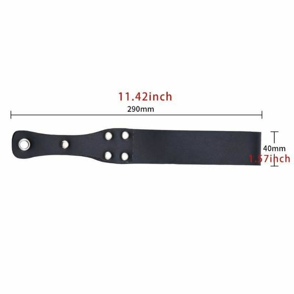 House of Dasein Double Layer Leather Spanking Paddle Black House of Dasein