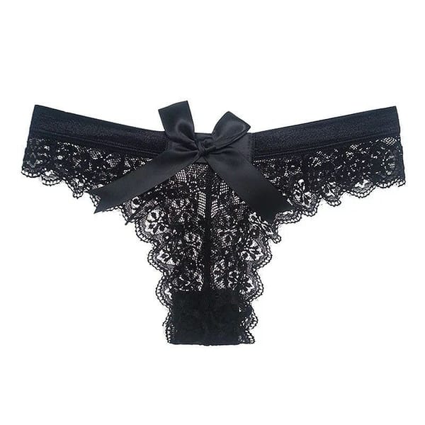 Seamless Floral Lace Panties White M LOVVA