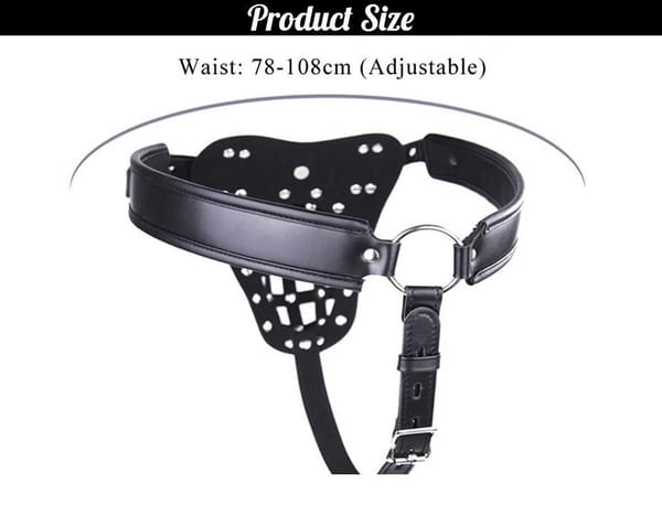 House Of Dasein Leather Chastity Belt Black House of Dasein