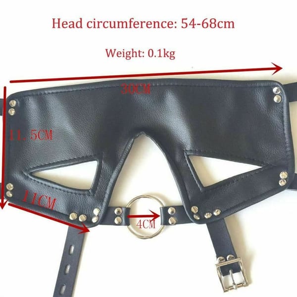 House of Dasein Head Harness Ring Gag Black House of Dasein