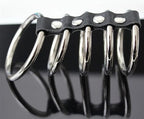 House of Dasein Stainless Steel Cock Ring Set 5 Piece Silver House of Dasein