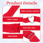 House of Dasein Heart Lace Thigh Garter Set Red 2 Piece House of Dasein