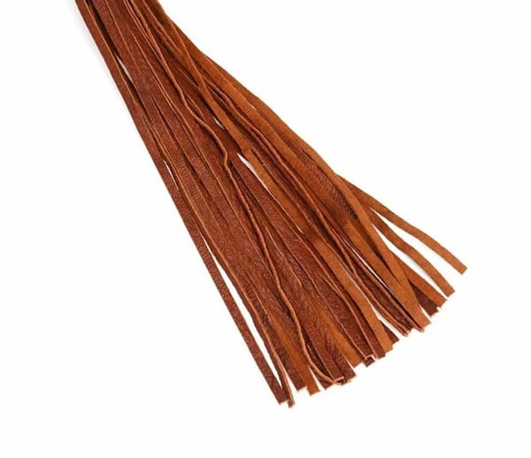 House of Dasein Leather Flogger Brown Secondary image