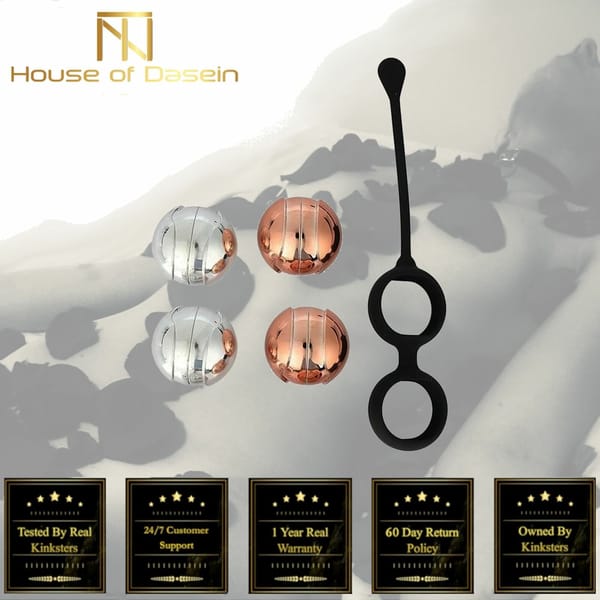 House Of Dasein Silicone Kegel Balls Gold House of Dasein