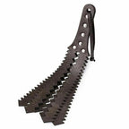 House of Dasein Genuine Leather Sawtooth Paddle Brown House of Dasein