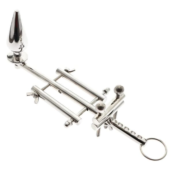 House Of Dasein Ultimate Locking Chastity Anal Plug Silver House of Dasein