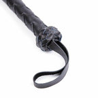 House of Dasein Genuine Leather Whip Black 121cm House of Dasein