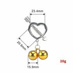 House of Dasein Cupid Arrow Bell Nipple Clamps Gold House of Dasein