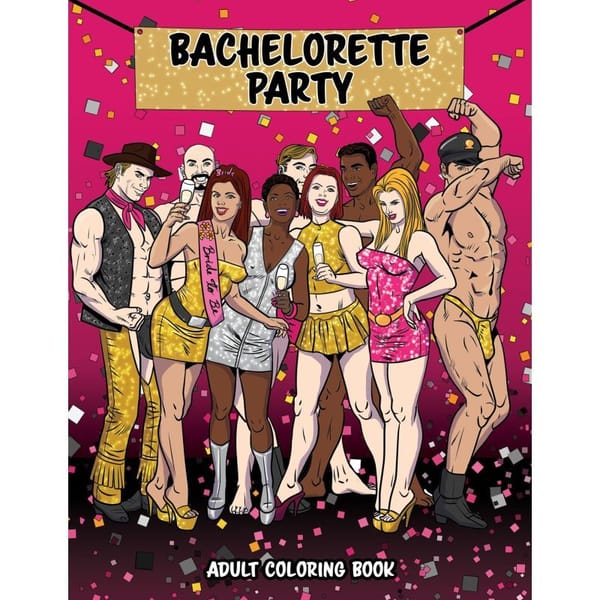 Wood Rocket Bachelorette Party Colouring Book Wood Rocket Main image