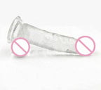 House Of Dasein Clear Jelly Dildo With Balls & Suction Cup M 18cm House of Dasein
