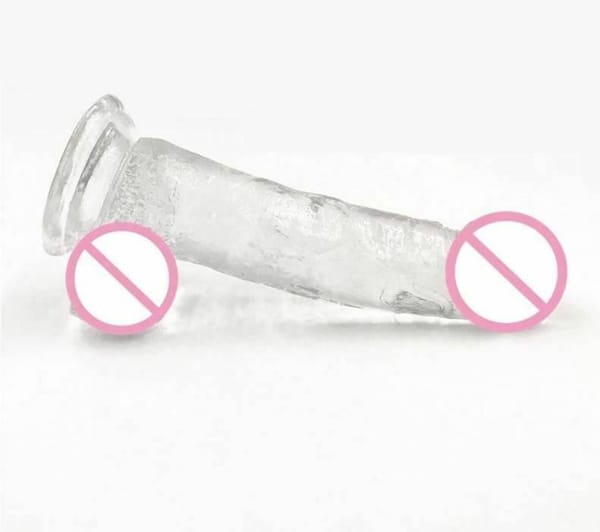 House Of Dasein Clear Jelly Dildo With Balls & Suction Cup M 18cm House of Dasein