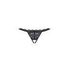 Obsessive 831 Crotchless Lace Thong Black Obsessive
