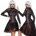 House Of Dasein Steampunk Bustier Corset Coffee S House of Dasein