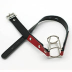 House of Dasein BDSM Double Ring Open Mouth Training Gag Red House of Dasein