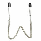 House Of Dasein Chain Nipple Clamps Breast Play Bondage Kink BDSM Fetish Restraints Silver House of Dasein