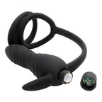 House Of Dasein Cock Ring Anal Vibrator Butt Plug Silicone Prostate Massager House of Dasein