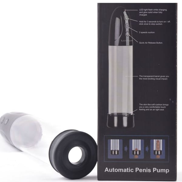LuvPump Premium Rechargeable Penis Pump With Sleeve & Donut LuvPump