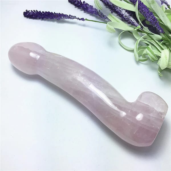 House Of Dasein Rose Quartz Yoni Wand Rose House of Dasein