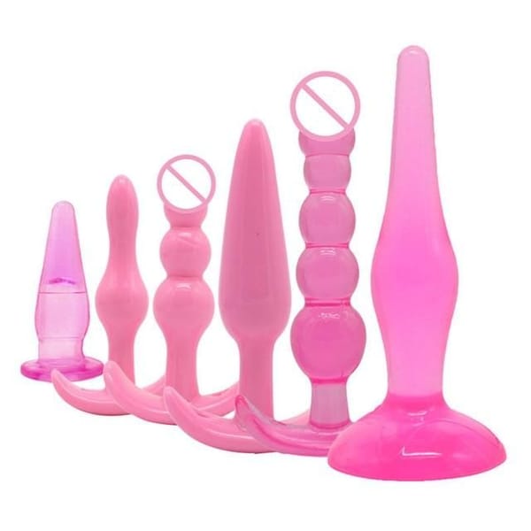 House Of Dasein Pink 6 Piece Butt Plug Training Kit House of Dasein