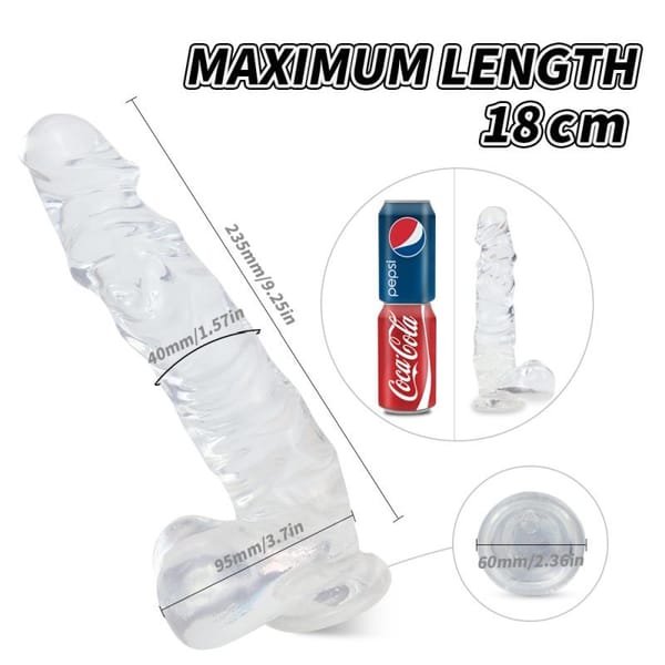 S-Hande Kennard Dong With Balls Clear Large Secondary image