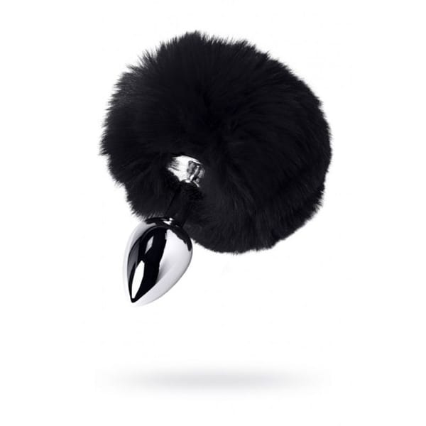 Lovetoy Silver Metal Anal Plug With Black Tail Small Lovetoy