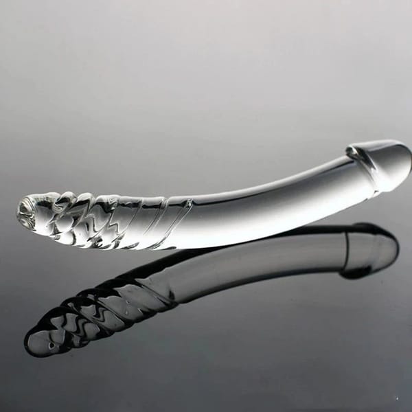 House Of Dasein Black Wolf Pyrex Glass Dildo With Crystal Anal Butt Plug House of Dasein