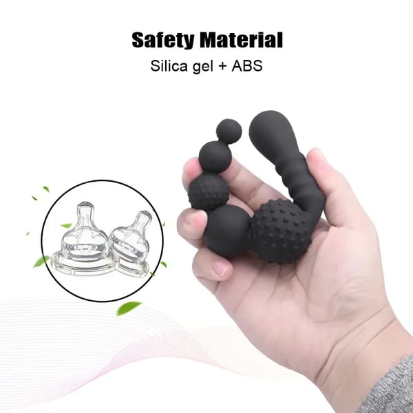 House of Dasein Double Ended Flexible Silicone Dildo Black Secondary image
