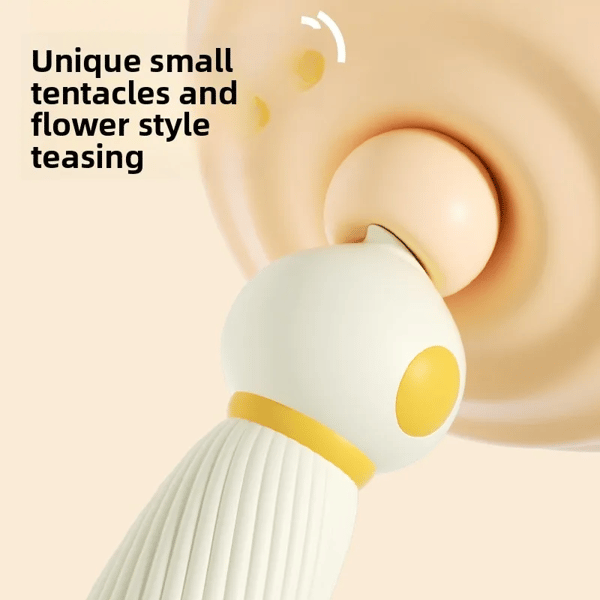 Elosung 10 Vibration Mode USB Rechargeable Mini Personal Massager Wand Massager Yellow Elosung