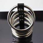 House of Dasein Stainless Steel Cock Ring Set 5 Piece Silver House of Dasein