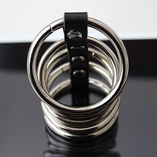 House of Dasein Stainless Steel Cock Ring Set 5 Piece Silver House of Dasein