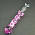 House Of Dasein Double Ended Pink Heart Glass Dildo Pink House of Dasein
