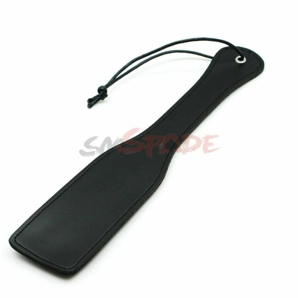 House of Dasein Studded Faux Leather Spanking Paddle Black House of Dasein