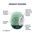 Satisfyer Masturbator Egg Riffle Textured Sleeve Satisfyer