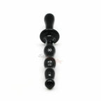 House of Dasein Double Ended Glass Dildo & Anal Beads Black House of Dasein