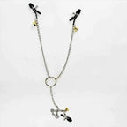 House of Dasein Nipple Clamps With Long Chain Black House of Dasein