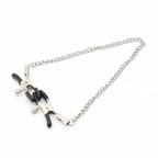 House of Dasein Metal Nipple Clamps With Chain Black House of Dasein