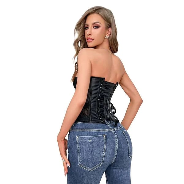 House Of Dasein Gothic Mesh Corset S House of Dasein