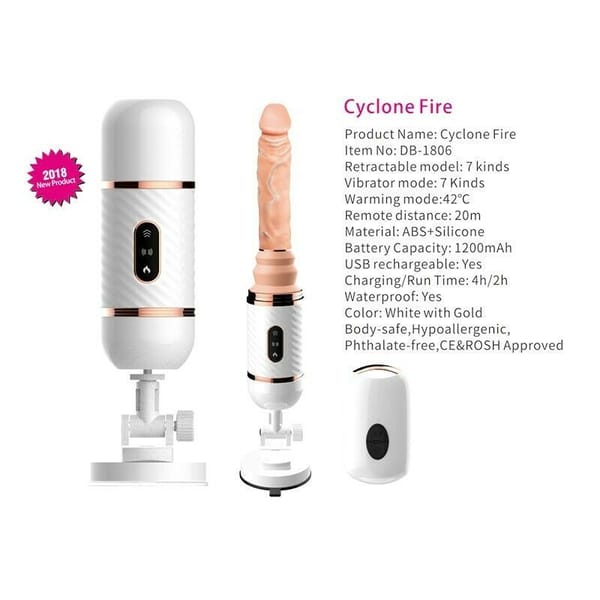 House Of Dasein Wireless Heating Sex Machine Black House of Dasein