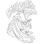 Wood Rocket High AF Adult Colouring Book Wood Rocket