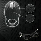 House Of Dasein Vibrating Cock Ring Black House of Dasein
