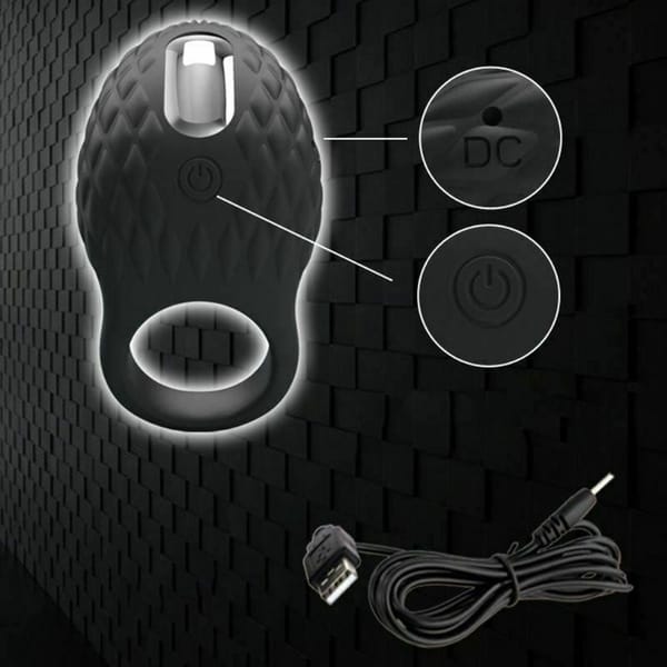 House Of Dasein Vibrating Cock Ring Black House of Dasein