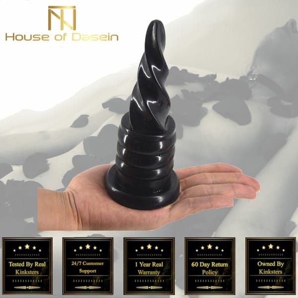 House of Dasein Ice Cream Anal Plug Black Small House of Dasein