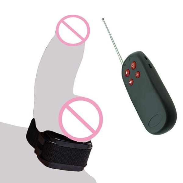 House Of Dasein Electric Shock Cock Ring Vibrator BDSM Electro Bondage Black House of Dasein