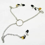 House of Dasein Nipple Clamps With Long Chain Black House of Dasein