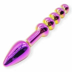 House of Dasein Double Ended Glass Anal Beads Dildo Gold 18 cm House of Dasein