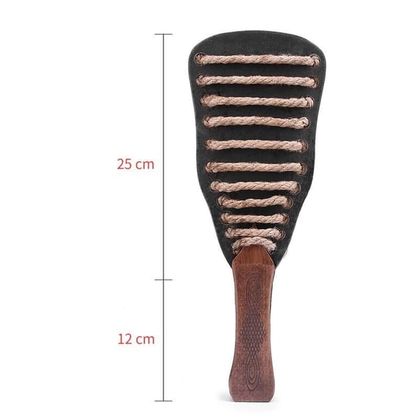 House of Dasein Hemp Rope Spanking Paddle Black House of Dasein