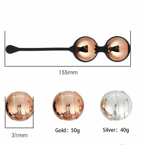House Of Dasein Silicone Kegel Balls Gold House of Dasein